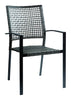 Living Accents Brown Steel Frame Stackable Chair