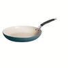 12 in Simple Cooking Ceramic Fry Pan - Teal