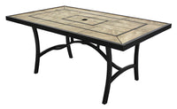 Cambridge Dining Table, Cast Aluminum, 40 x 66-In.