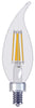 GE Relax CAC E12 (Candelabra) LED Bulb Soft White 60 W 4 pk