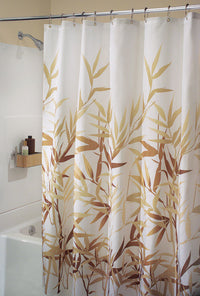 InterDesign 36521 Brown Anzu Shower Curtain (Pack of 2)