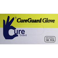 Basic Vinyl Disposable Exam Gloves Medium Clear Powder Free 100 pk