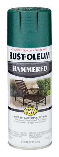 Rust-Oleum Stops Rust Gloss Deep Green Spray Paint 12 oz. (Pack of 6)