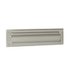 2 x 11-In. Nickel Mail Slot With Magazine Open Back Plate