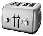 KitchenAid  Metal  Silver  4  Toaster