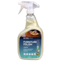 ECOS PRO Lemon Scent Furniture Polish 32 oz Liquid (Pack of 6)