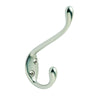 Amerock  4-7/16 in. L Silver  Zinc  Large  Coat and Hat  Hook  1 pk