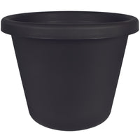 HC Companies Classic 8.63 in. H X 10 in. D Plastic Traditional Planter Black