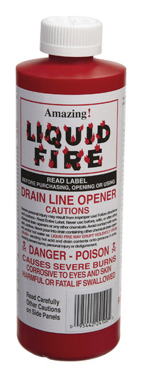 Amazing Liquid Fire Liquid Drain Opener 16 oz (Pack of 12)