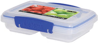 Sistema 1517 11.8 Oz Clear Rectangular Klip It® Split Food Container