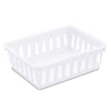 Sterilite 6.375 in. L X 5 in. W X 2.125 in. H White Storage Tray