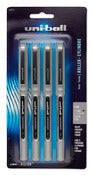 Uni Ball 60015pp 0.7mm Black Vision Roller Ball Pen (Pack of 6)