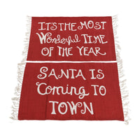 Decoris Christmas Rug Red/White Cotton 1 pk (Pack of 6)