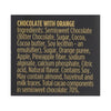 Valor Dark Chocolate With Orange Chocolate Bar  - Case of 17 - 3.5 OZ