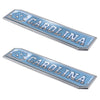 University of North Carolina - Chapel Hill 2 Piece Heavy Duty Alumnium Truck Emblem Set