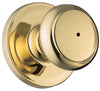 Weiser Troy Polished Brass Privacy Lockset 1-3/4 in.