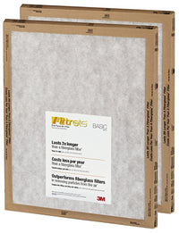 Pleated Air Filter, 3 Months, Flat Panel, White, 16x25x1-In. (Pack of 24)