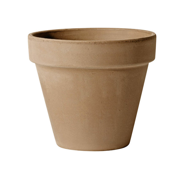 Deroma Plant Pot, Brown Terra Cotta Clay, 3-In.