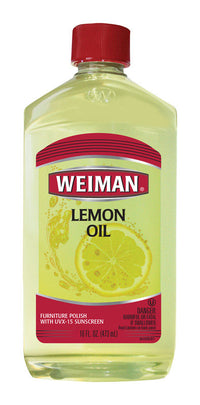 Weiman Lemon Scent Lemon Oil 16 oz. Liquid (Pack of 6)