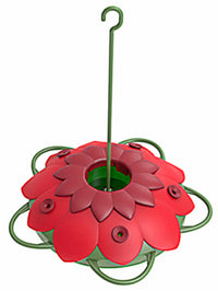 Hummingbird Feeder, 3D Flower, 8-oz.