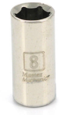 Metric Shallow Socket, 6-Point, 1/4-In. Drive, 8mm