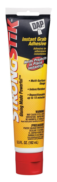 Dap 01310 Strong Stick™ Instant Grab Adhesive                                                                                                         