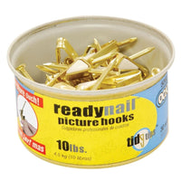 Ook ReadyNail Gold Conventional Picture Hanger 10 lb 30 pk