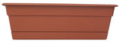 Bloem Llc Dcbt24-46 7.5 X 24 X 5.75 Terra Cotta Dura Cotta Window Box Planter With Tray