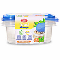 Food Storage Containers, Medium Rectangle, 2.3-Cup, 3-Ct. (Pack of 12)