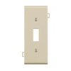 Leviton Light Almond 1 gang Thermoplastic Nylon Toggle Sectional End Wall Plate 1 pk