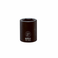 Metric Impact Socket, 6-Point, 3/4-In. Drive, 27mm