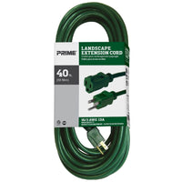 Prime Outdoor 40 ft. L Green Extension Cord 16/3 SJTW