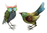 Infinity Iron Multi-color 15.5 in. Assorted Bird Statuary (Pack of 6).