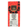 Endangered Species Natural Chocolate Bars - Dark Chocolate - 60 Percent Cocoa - Cinnamon Cayenne and Cherries - 3 oz Bars - Case of 12