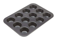 Chicago Metallic Muffin Pan Black 1 pk