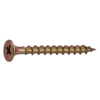 Grip-Rite No. 6  S X 1-1/4 in.   L Phillips Yellow Zinc Wood Screws 5 lb 1190 pk (Pack of 6)