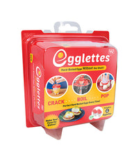 Egglettes  As Seen On TV  Clear/Red  Silicone  Non-Stick Egg Pod