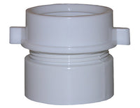 Drain Pipe Adapter, White PVC, 1.5-In. (Pack of 6)