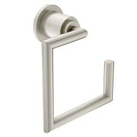 BRUSHED NICKEL TOWEL RING