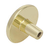 Amerock  Allison  Round  Cabinet Knob  1-1/4 in. Dia. 15/16 in. Polished Brass  White  1 pk