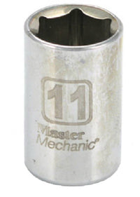 Metric Shallow Socket, 6-Point, 1/4-In. Drive, 11mm