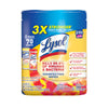 Lysol Lemon & Lime Blossom and Mango & Hibiscus Scent Disinfecting Wipes 16.4 oz. 70 pk