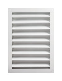 Master Flow 14 in. W X 24 in. L White Aluminum Wall Louver