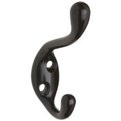 National Hardware N330-845 3.302" X 0.837" Oil Rubbed Bronze Heavy Duty Coat/Hat Hook