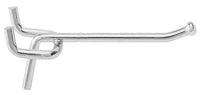 Pegboard Angle Hook, Galvanized Steel, 2-In.