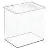 iDesign Clear Storage Box 7 in. H X 6.6 in. W X 5.5 in. D Stackable