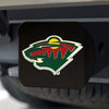 NHL - Minnesota Wild Black Metal Hitch Cover - 3D Color Emblem