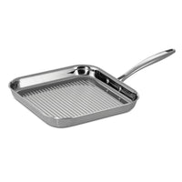 Tri-Ply Clad 11 in Stainless Steel Square Grill Pan