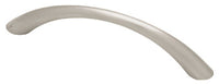 Cabinet Pull, Tapered Bow, Satin Nickel, 3.75-In.