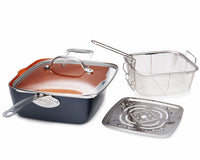 Deep Square Pan, Non-Stick Ceramic, 9.5-In.